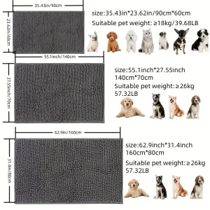 Dog Door Mat For Muddy Paws,