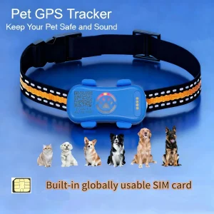 GPS Pet Tracker for Dogs Cats  1-year Service