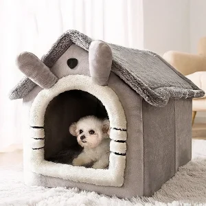 Folding houses for small and medium sized dogs and cats,