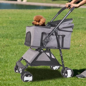 Pet Stroller Dog Carrier Trailer Stroller Travel